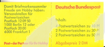 NSR MH 0022 I ** - 1980 - reklama "FÜNFSTERN"